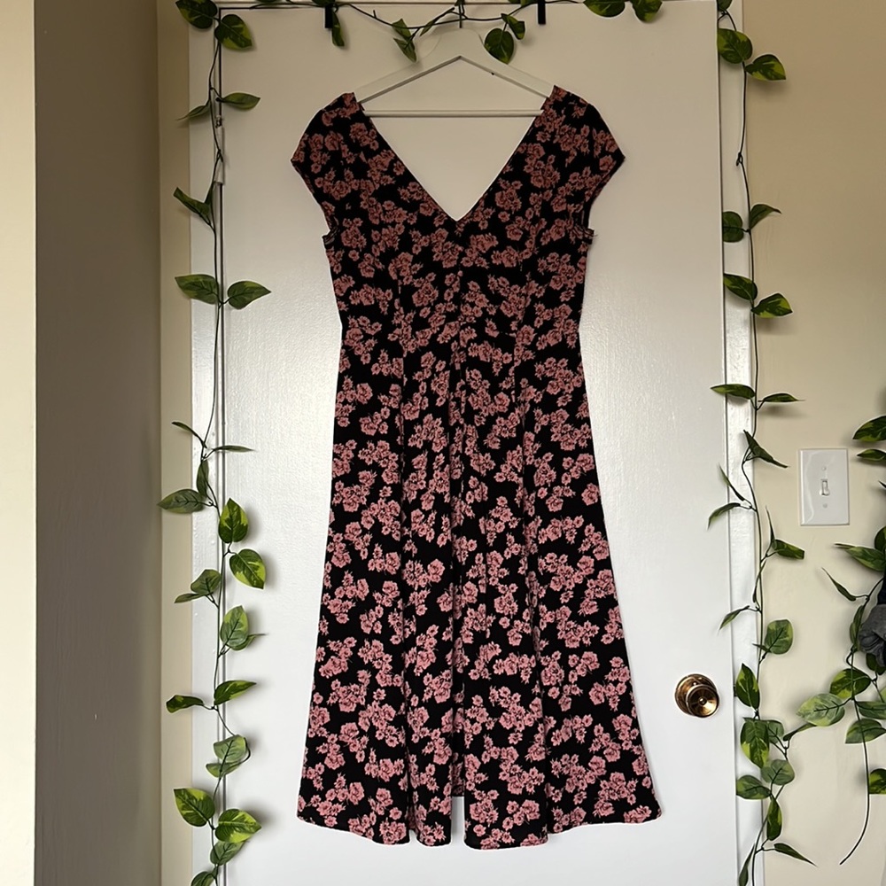 Maxi length floral dress